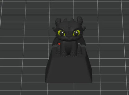 Night Fury Keycap – Dragon | Gece Öfkesi Ejderha Klavye Tuşu