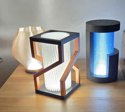 Modern Copper LED Lamp – Modern Bakır Görünümlü 3D Baskı LED Lamba