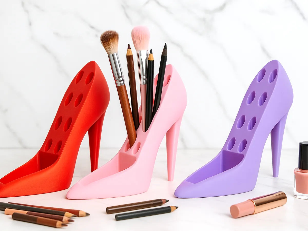 High Heel Organizer – Güzellik ve Makyaj Malzemeleri Düzenleyici