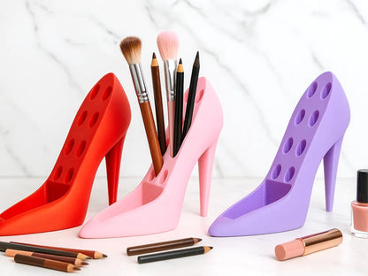 High Heel Organizer – Güzellik ve Makyaj Malzemeleri Düzenleyici