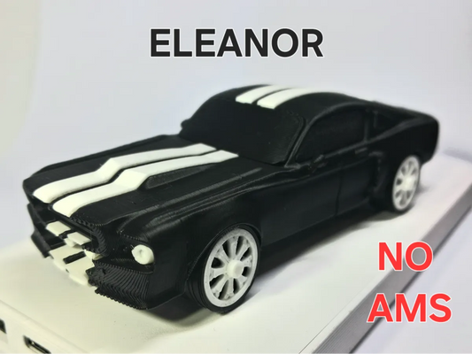 Büyük Boy Eleanor 3D Model Araba Kiti | 1:43 Ölçekli Klasik Spor Otomobil Maketi