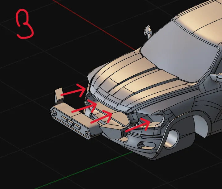 Büyük Boy R1500 Pickup Truck Model Kiti | 1:43 Ölçekli 3D Baskı Pickup Kamyonet Maketi
