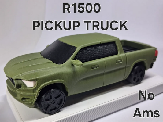 Büyük Boy R1500 Pickup Truck Model Kiti | 1:43 Ölçekli 3D Baskı Pickup Kamyonet Maketi