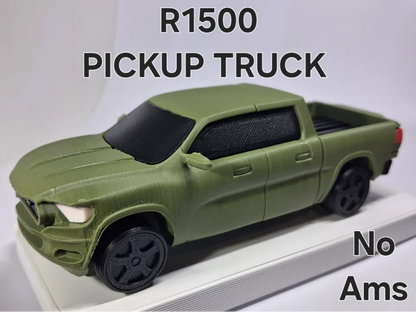 Büyük Boy R1500 Pickup Truck Model Kiti | 1:43 Ölçekli 3D Baskı Pickup Kamyonet Maketi