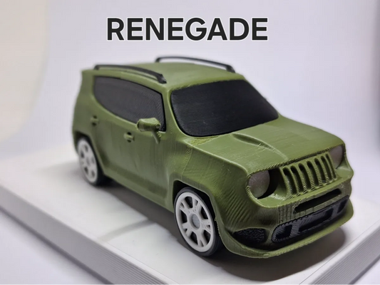 Büyük Boy Renegade SUV Model Kiti | 1:43 Ölçekli 3D Baskı SUV Maketi