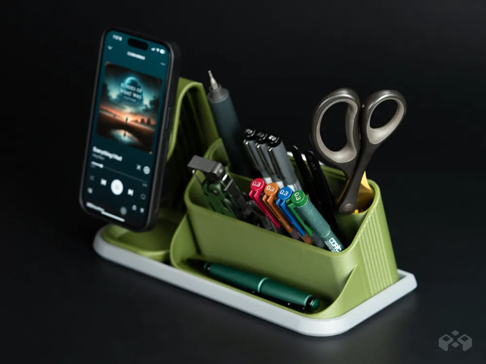Modüler Masaüstü Düzenleyici Sistemi – MagSafe Telefon Standlı Organizer