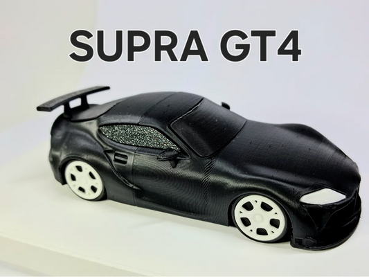 Büyük Boy Supra GT4 Model Kiti | 1:43 Ölçekli 3D Baskı Yarış Otomobili Maketi