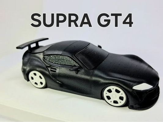 Büyük Boy Supra GT4 Model Kiti | 1:43 Ölçekli 3D Baskı Yarış Otomobili Maketi