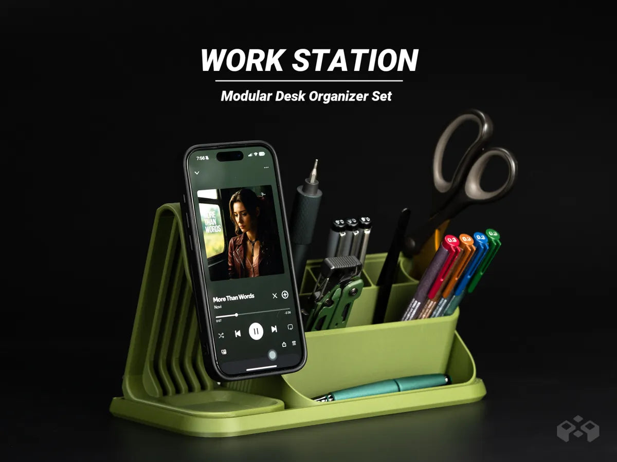 Modüler Masaüstü Düzenleyici Sistemi – MagSafe Telefon Standlı Organizer