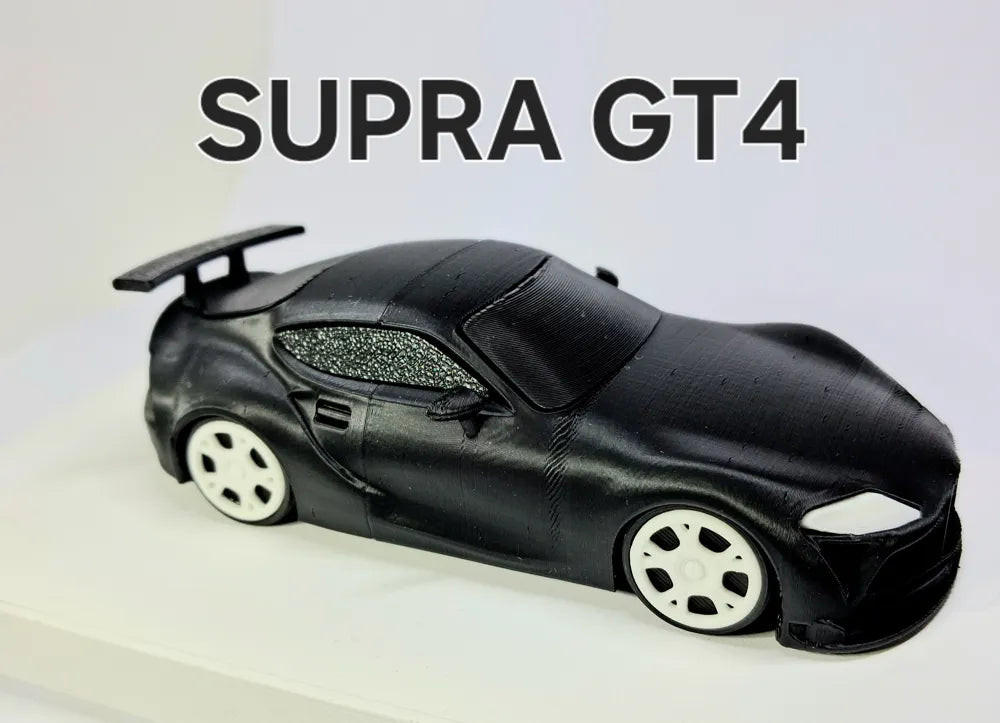 Büyük Boy Supra GT4 Model Kiti | 1:43 Ölçekli 3D Baskı Yarış Otomobili Maketi