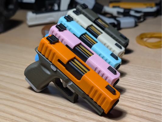 3D Baskı Sürgü Mekanizmalı Fidget Anahtarlık | Hareketli Mini EDC Oyuncak | Stres Giderici Masa Aksesuarı