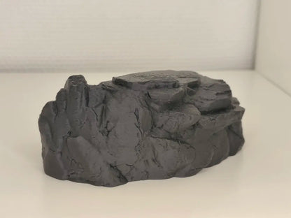 Doğal Kayrak Kaya Mağarası | Akvaryum ve Teraryum İçin 3D Baskı Saklanma Alanı (15 × 12 × 6 cm)