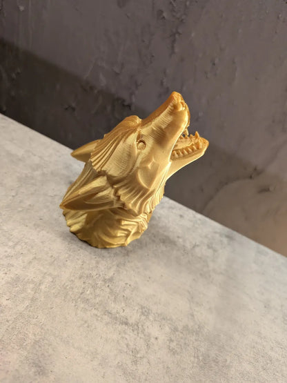 Kurt Başlı Şişe Dökücü Kapak | Dekoratif 3D Baskı Şişe Aparatı
