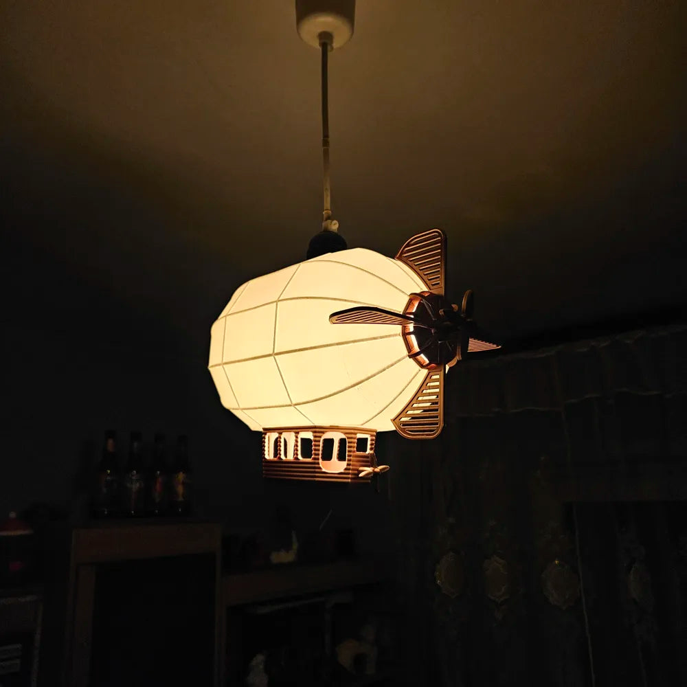 Airship Lamp Shade – Zeplin Tasarımlı Dekoratif Abajur ve Lamba Şapkası