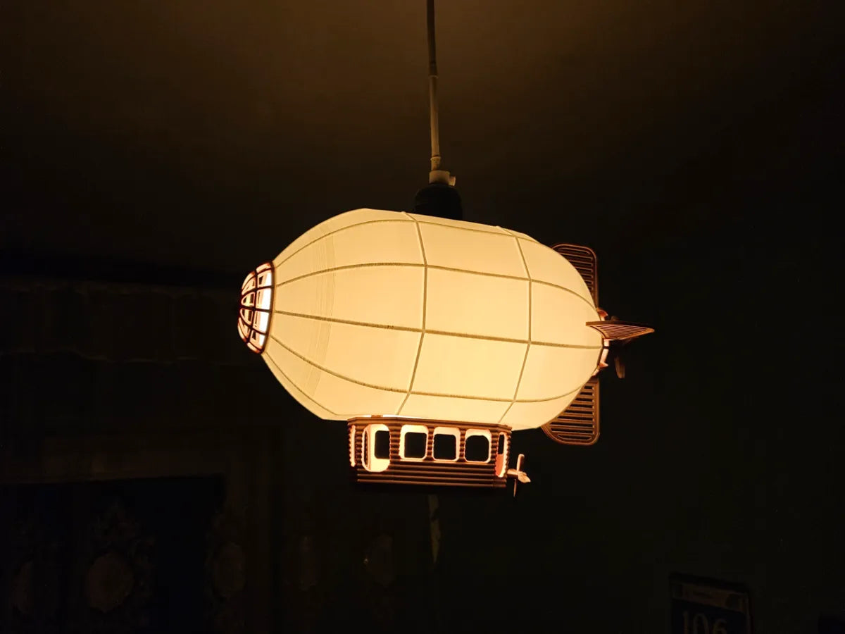 Airship Lamp Shade – Zeplin Tasarımlı Dekoratif Abajur ve Lamba Şapkası