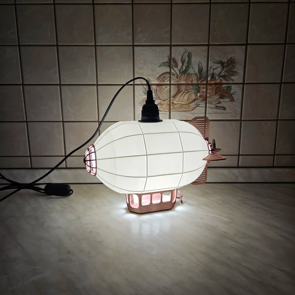 Airship Lamp Shade – Zeplin Tasarımlı Dekoratif Abajur ve Lamba Şapkası