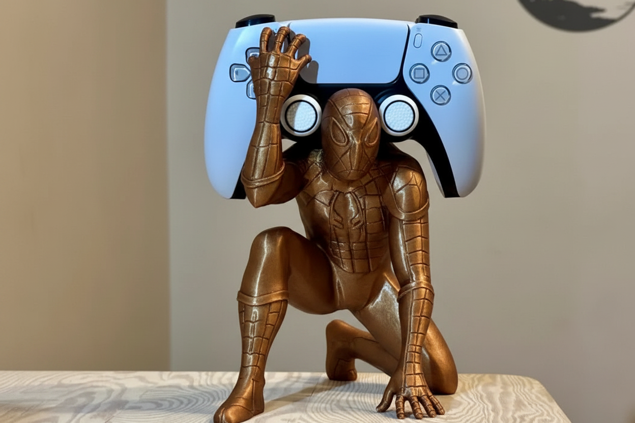 Süper Kahraman Temalı PS5 DualSense Kumanda Standı – Koleksiyonluk Oyun Kontrolcü Tutucu