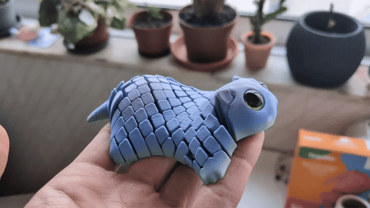 Sevimli Hareketli Kedi Figürü (Flexi) | Esnek 3D Baskı Oyuncak