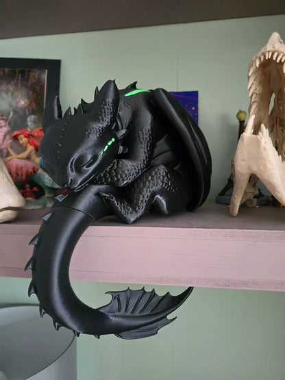 Uyuyan Toothless Ejderha Raf Figürü