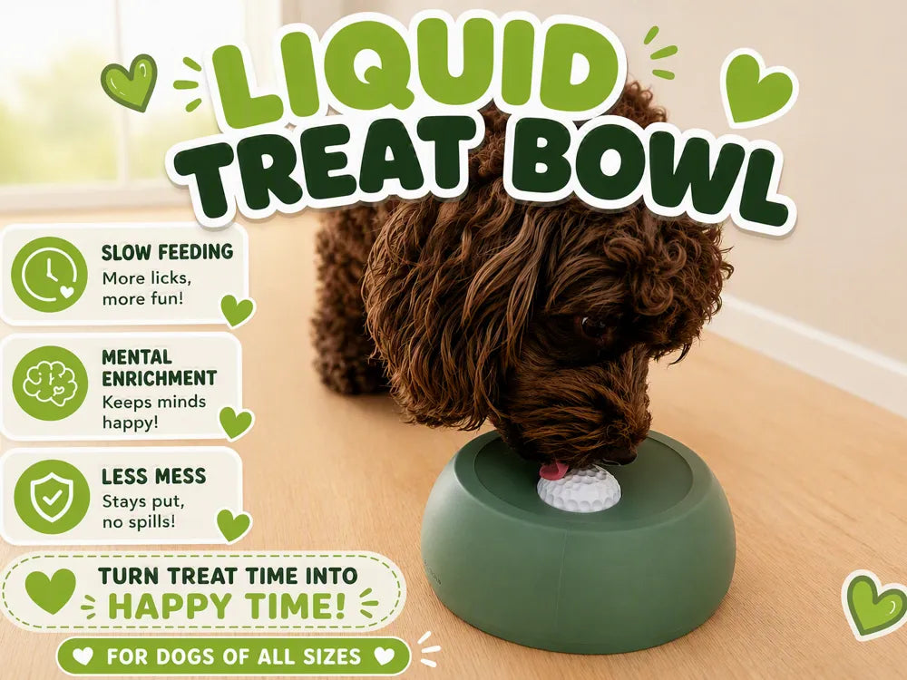Sıvı Ödül Mama Kabı – Slow Feeder Lick Ball | Köpek ve Kediler İçin Zihinsel Aktivite Oyuncağı