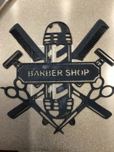 Barber Shop Duvar Dekoru | Berber Logo Duvar Süsü
