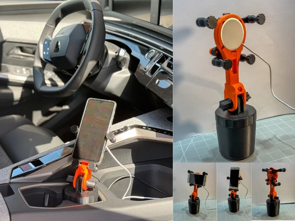 Ayarlanabilir MagSafe Araç Telefon Tutucu – Bardaklık Uyumlu Telefon Standı