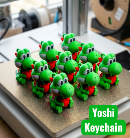 Yoshi Anahtarlık | Sevimli 3D Baskı Çanta ve Anahtar Aksesuarı
