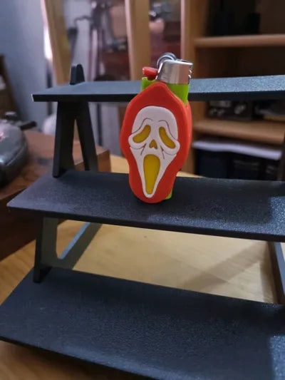 Scream Çakmak Kılıfı – Korku Temalı Dekoratif BIC Çakmak Kılıfı | İkonik Maske Tasarımlı Şık Aksesuar