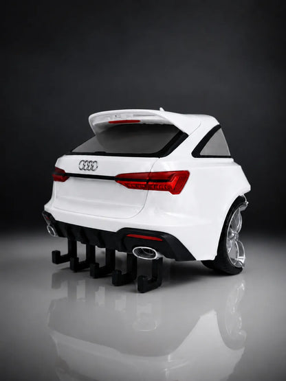 Audi RS6 Duvar Tipi Anahtar Askılığı – 5 Kancalı Otomobil Dekoru