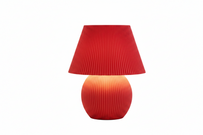 Mushroom Ribbed LED Masa Lambası – Modern İskandinav Tasarımlı Dekoratif LED Lamba