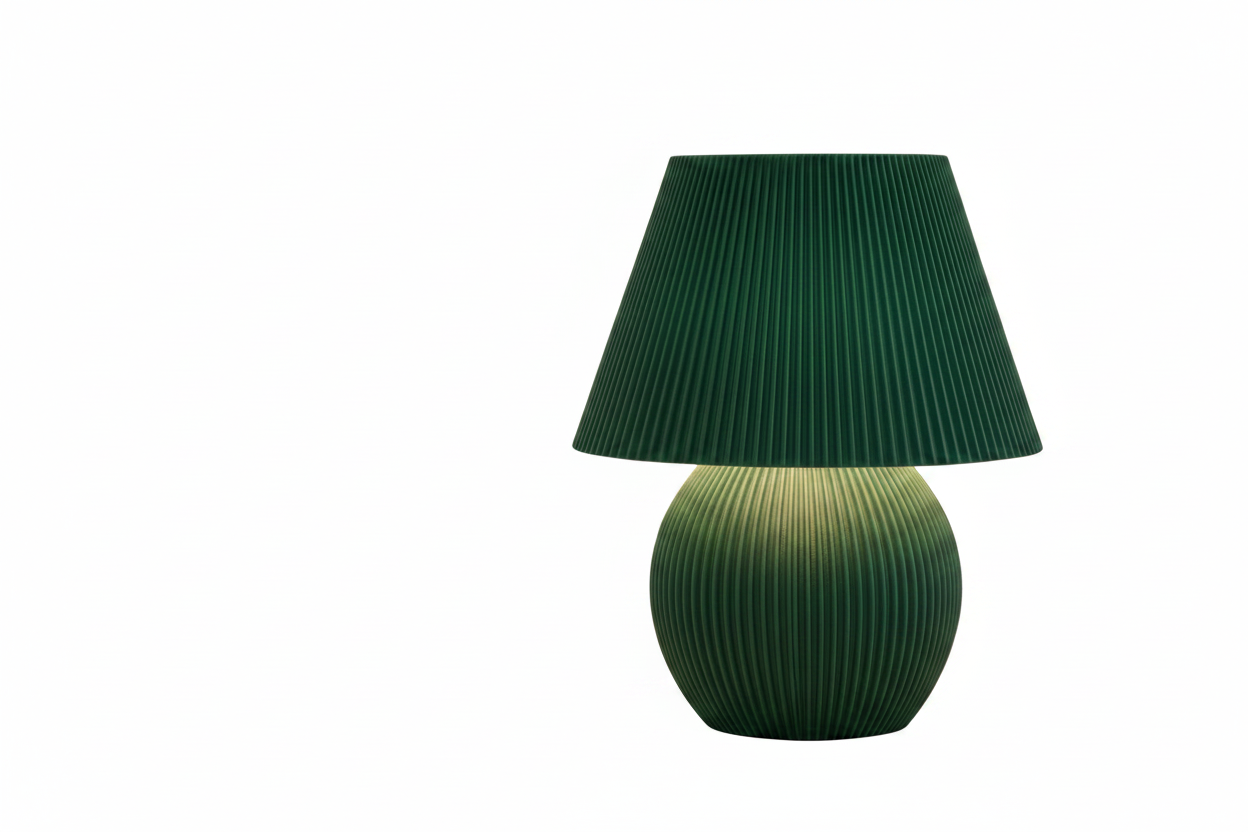 Mushroom Ribbed LED Masa Lambası – Modern İskandinav Tasarımlı Dekoratif LED Lamba