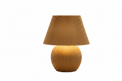 Mushroom Ribbed LED Masa Lambası – Modern İskandinav Tasarımlı Dekoratif LED Lamba