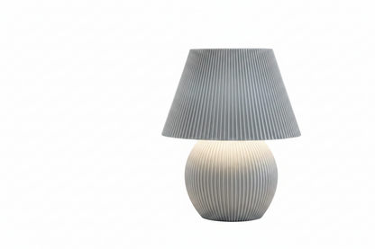Mushroom Ribbed LED Masa Lambası – Modern İskandinav Tasarımlı Dekoratif LED Lamba