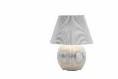 Mushroom Ribbed LED Masa Lambası – Modern İskandinav Tasarımlı Dekoratif LED Lamba