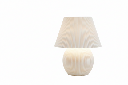 Mushroom Ribbed LED Masa Lambası – Modern İskandinav Tasarımlı Dekoratif LED Lamba