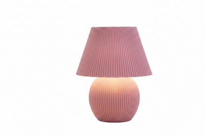 Mushroom Ribbed LED Masa Lambası – Modern İskandinav Tasarımlı Dekoratif LED Lamba