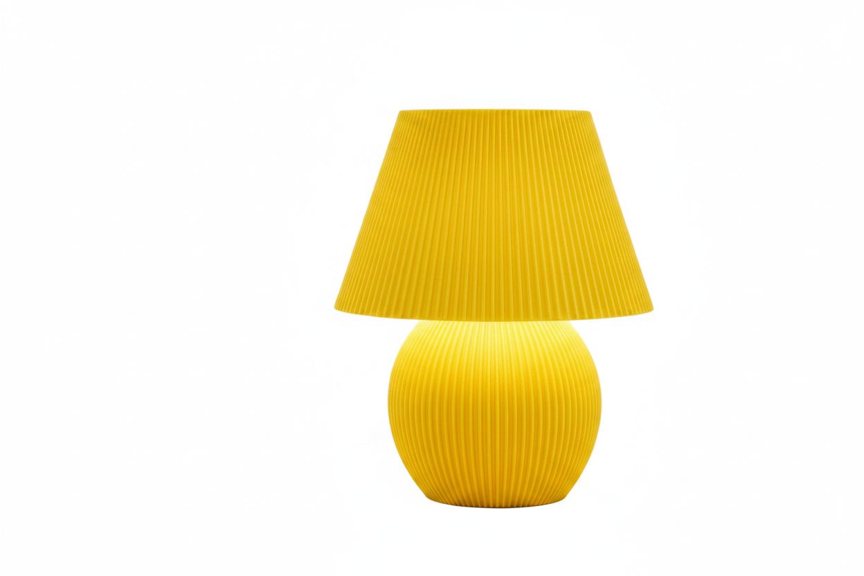 Mushroom Ribbed LED Masa Lambası – Modern İskandinav Tasarımlı Dekoratif LED Lamba