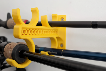 4'lü Olta Kamışı Duvar Askılığı – Fishing Rod Wall Hanger | Sağlam ve Düzenli Olta Saklama Standı