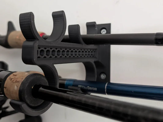 4'lü Olta Kamışı Duvar Askılığı – Fishing Rod Wall Hanger | Sağlam ve Düzenli Olta Saklama Standı