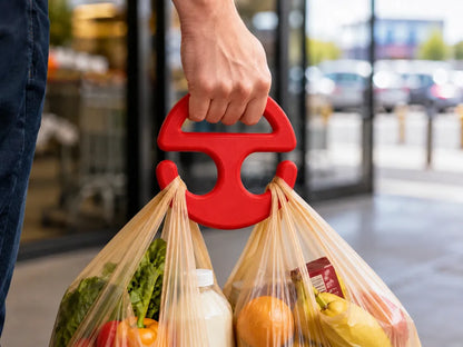 Ergonomik Alışveriş Poşeti Taşıma Aparatı