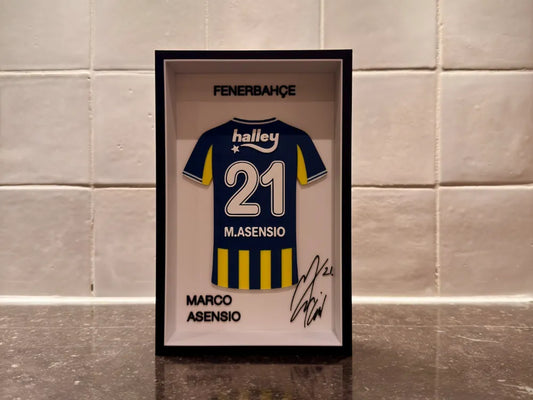 Marco Asensio Fenerbahçe Forma Çerçevesi – 3D Baskı Dekoratif Duvar ve Masaüstü Tablosu