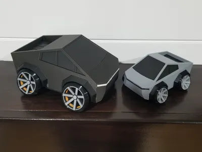 Tooned Cybertruck Model Kiti | 3D Baskı Karikatür Araç Maketi