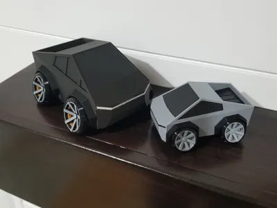 Tooned Cybertruck Model Kiti | 3D Baskı Karikatür Araç Maketi