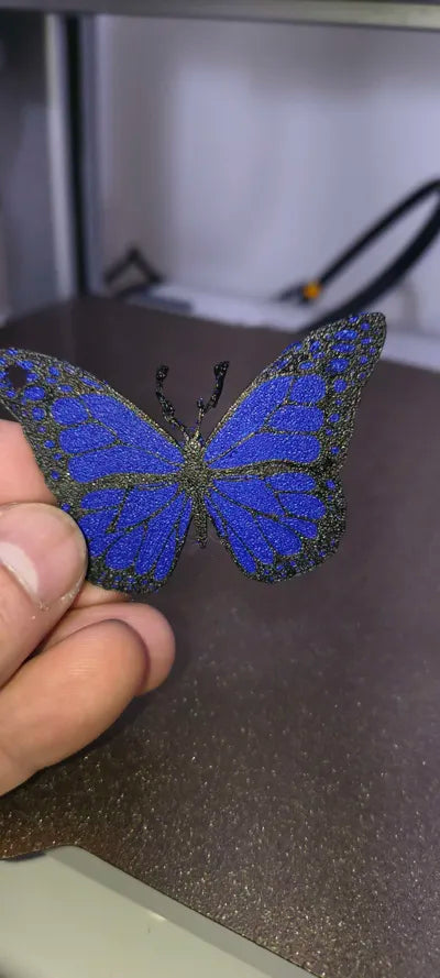 Kelebek Anahtarlık – İki Renkli 3D Baskı Dekoratif Anahtarlık