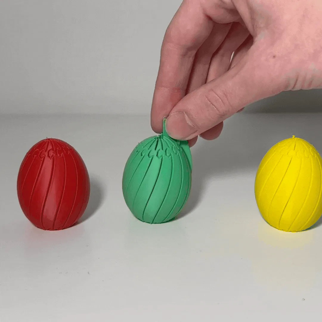3D Baskı Gizli Mekanizmalı Fidget Yumurta | Hareketli Stres Giderici Masa Oyuncağı | EDC Fidget Oyuncak