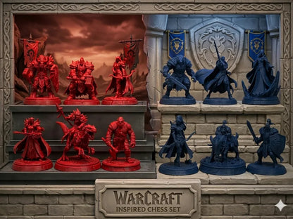 Warcraft Temalı Satranç Takımı – Koleksiyonluk 32 Parça Fantastik Satranç Seti