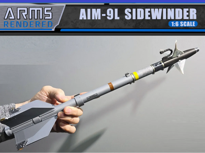 AIM-9L Sidewinder Replika Modeli 1:6 Ölçek – 3D Baskı Koleksiyon Maketi