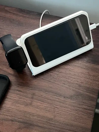 iPhone Dock with Apple Watch Charger – iPhone ve Apple Watch İçin Şık Masaüstü Şarj Standı