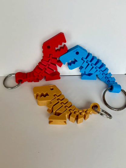 Flexi Rex Anahtarlık – Hareketli 3D Baskı Dinozor Anahtarlık