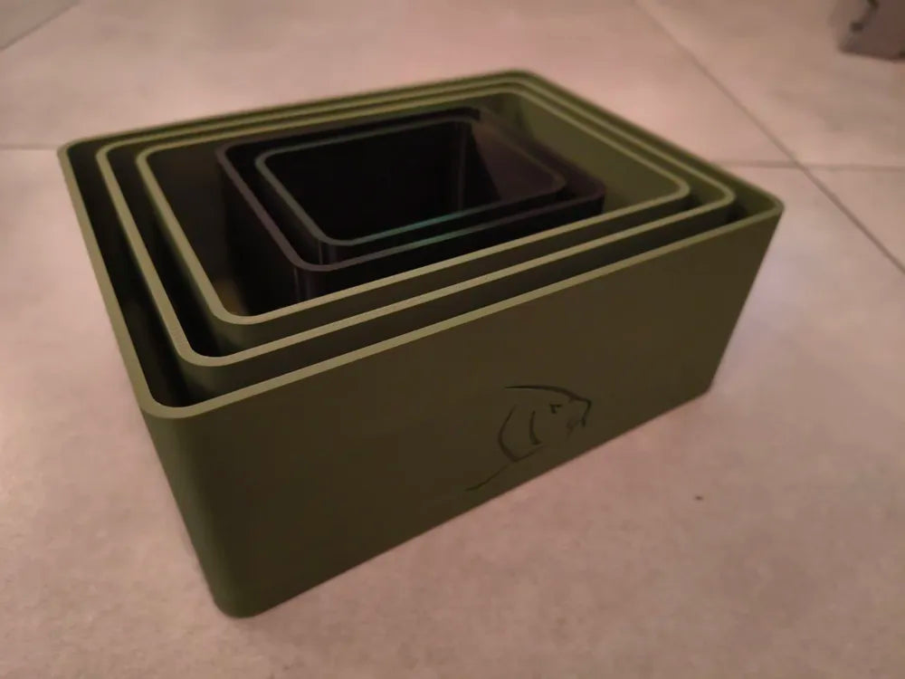 Balık Yemi Saklama Kapları – Fishing Bait Containers | Kilitli ve İstiflenebilir Yem Kutusu Seti